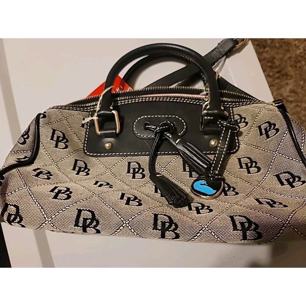 Dooney & Bourke bag Black & Gray Canvas & Leather (See Description)